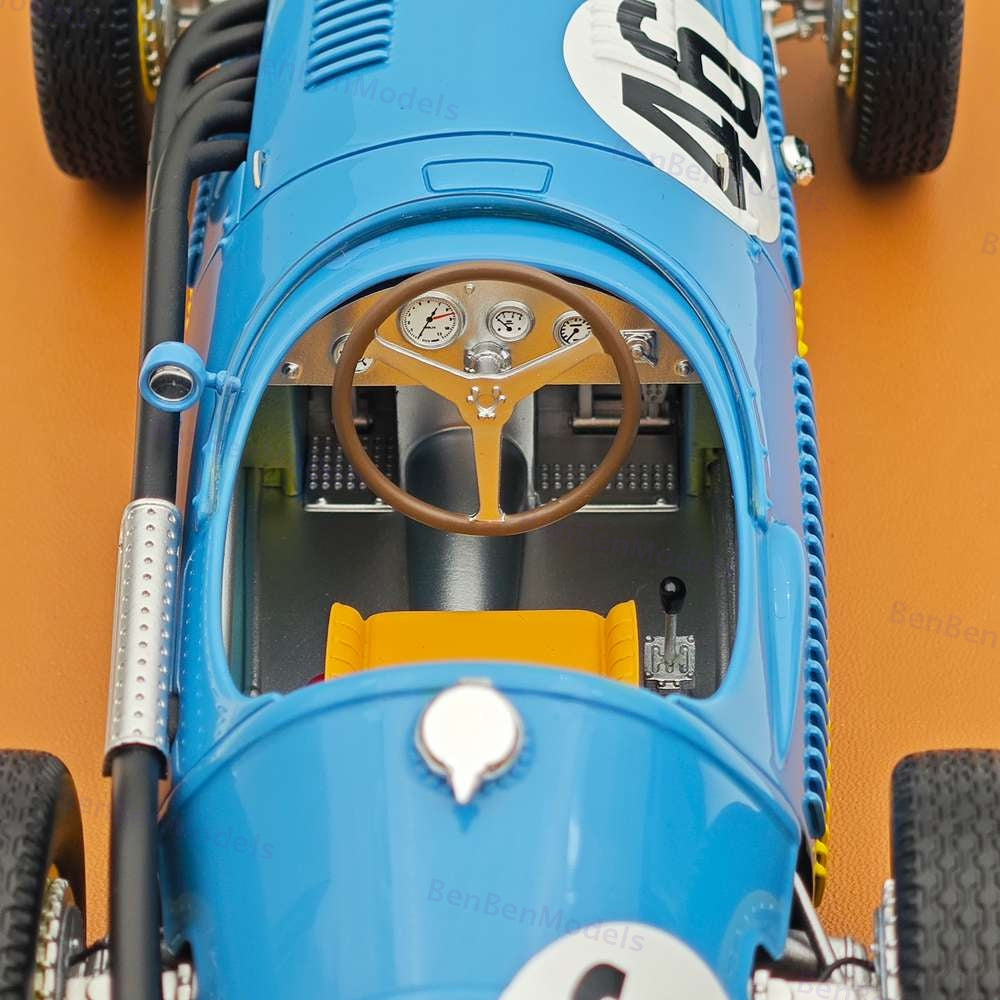 Tecno 1/18 Maserati 250F French GP 4th Place Prince Bira #46 TM18-187C 1954