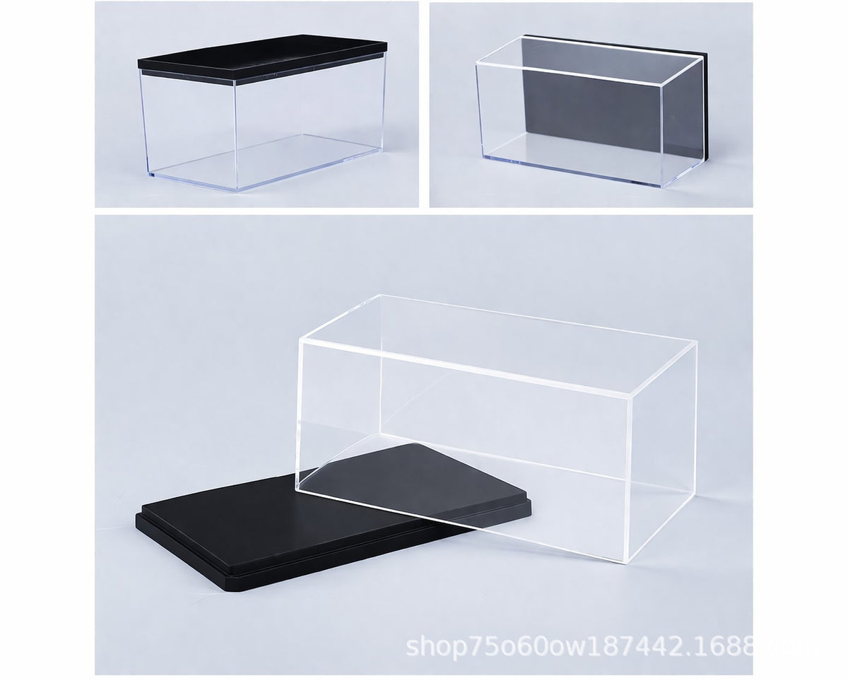 1:87 Transparent Acrylic Model Display Box Hand-Made Toy Storage Box Car Dust Cover Model Blind Box Wholesale