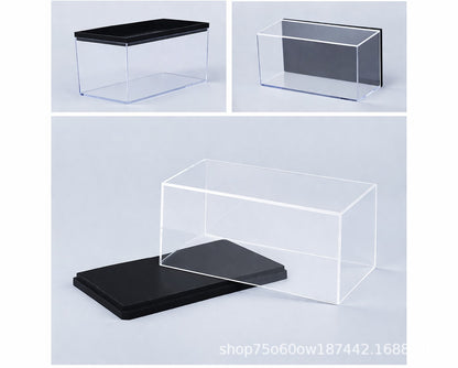 1:87 Transparent Acrylic Model Display Box Hand-Made Toy Storage Box Car Dust Cover Model Blind Box Wholesale