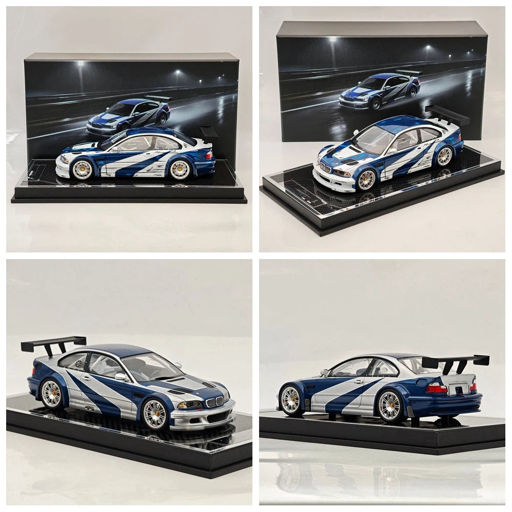 Prévente SW 1:18 M3 GTR E46 Need For Speed Édition Limitée Maquette de Voiture en Résine Cadeaux de Collection