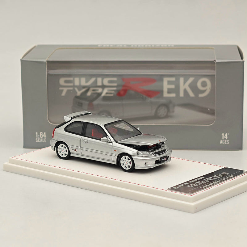 1/64 FH Honda Civic Type R EK9 Silver Diecast Models Car Toy Limited Collection