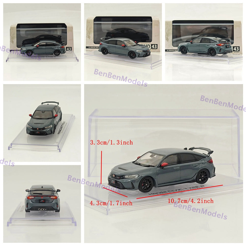 1/43 Hobby Japan HJD43 CIVIC TYPE R (FL5) RACING BLACK Package Genuine Option