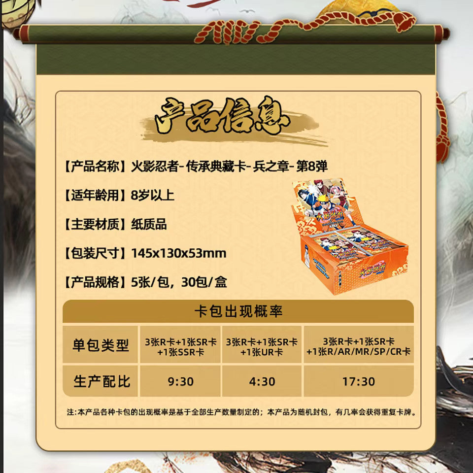 Naruto Official Trading Card Premium Booster Box TCG Anime Kayou NR-CC-B008 NEW