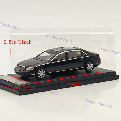 1/64 SH Mercedes Benz Maybach 62 Black Diecast Model Car Limited Collection