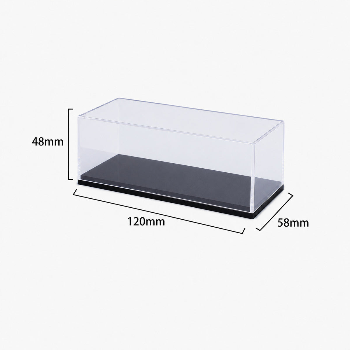 1:87 Transparent Acrylic Model Display Box Hand-Made Toy Storage Box Car Dust Cover Model Blind Box Wholesale