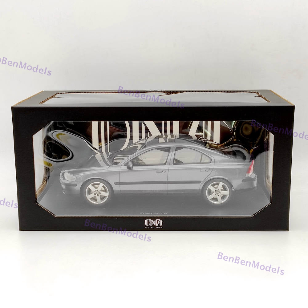 DNA Collectibles 1/18 Volvo S60 R 2003 DNA000107 Resin Model Car Grey Metallic