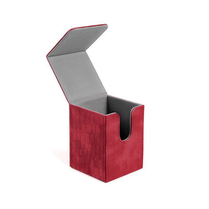 Strong Magnet PU Card Deck Box Crocodile Grain Trading Card Storage Box For Collectible Game Cards