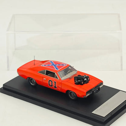 Mini Forge 1:64 1969 Charger RT style General Lee / with 1600 HP Twin-Turbo LS Diecast Motor Limited Edition Diecast Model Car