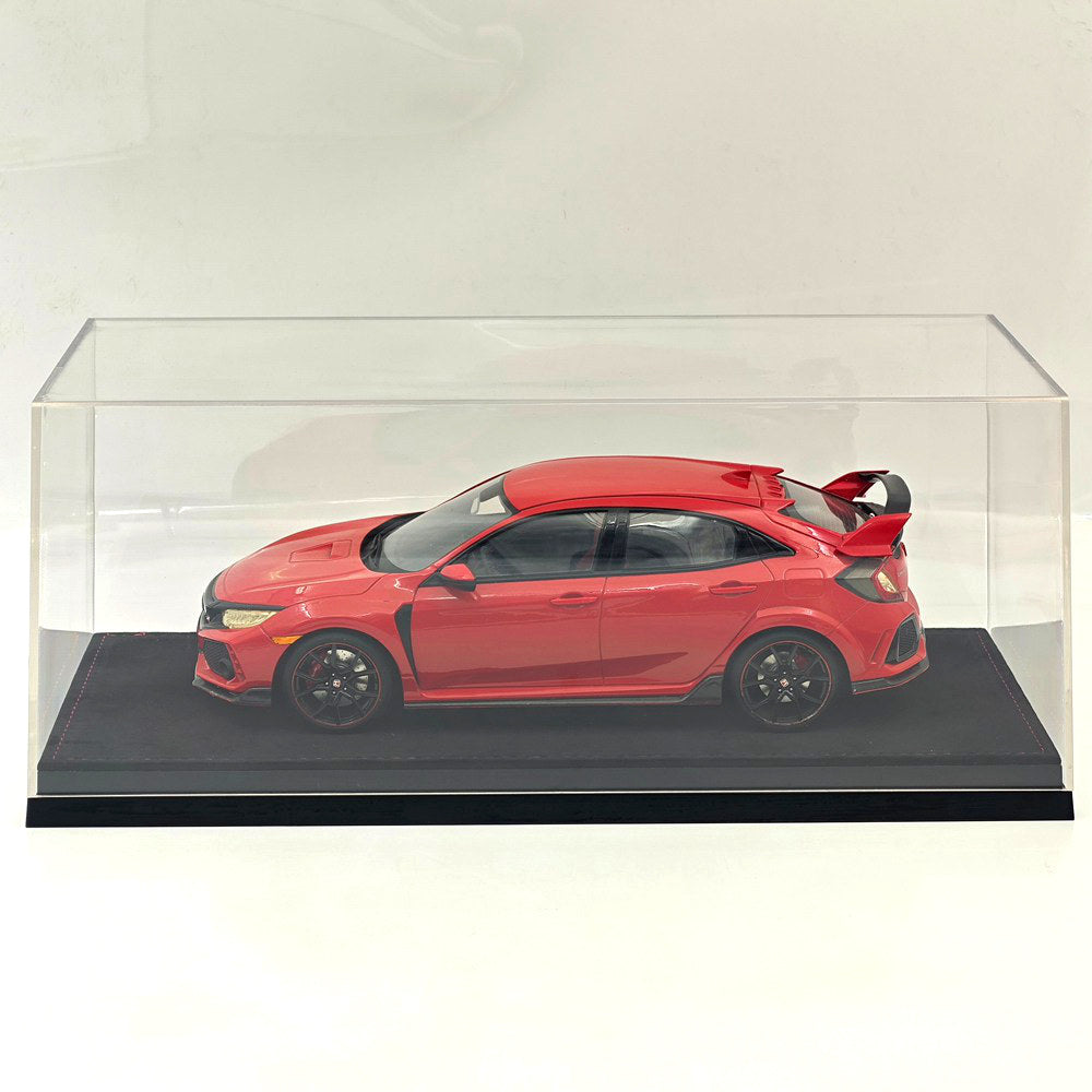 1:18 Dustproof Acrylic Display Case Flocked Base For Diecast Car Collectibles Storage