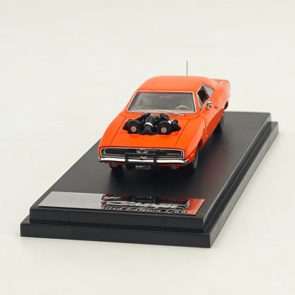 Mini Forge 1:64 1969 Charger Red with 1600 HP Twin-Turbo LS Diecast Motor