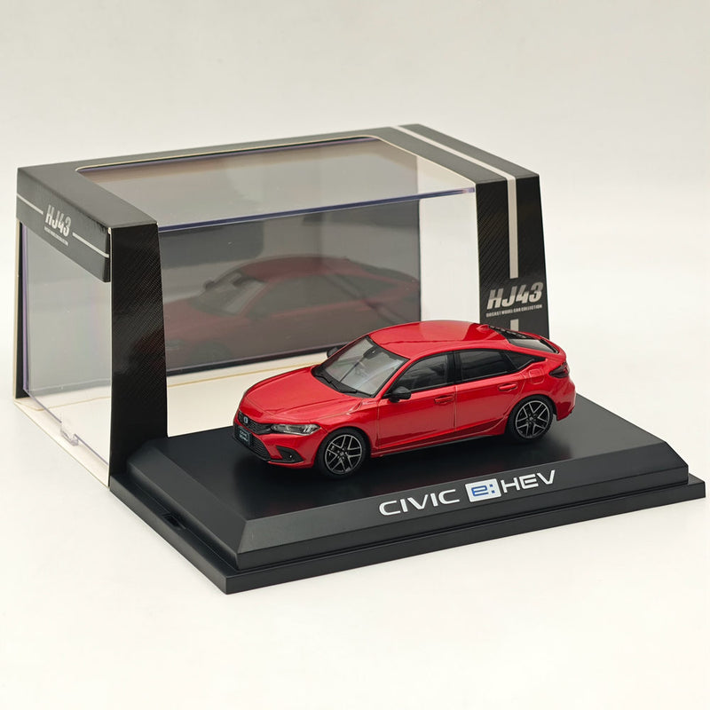 Hobby Japan 1/43 Civic Fl4 E Hev Premium Crystal Red Metallic Diecast Model Car