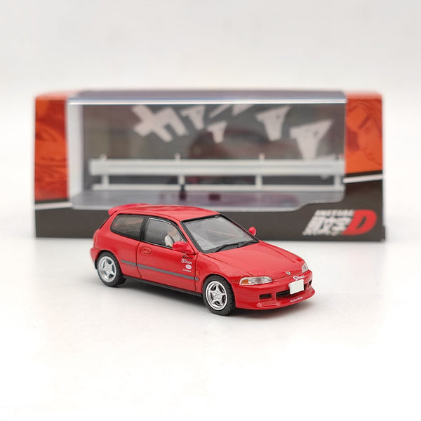 Hobby Japan 1:64 Honda Civic (EG6) Myogi Night Kids Shingo Shoji Red HJ641017HR Diecast Toys Car Models Collection Gifts