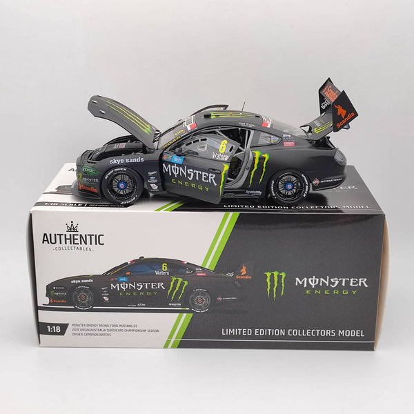 1/18 Authentic MONSTER ENERGY RACING #6 FORD MUSTANG GT 2019 CAMERON WATERS's TOYS CAR GIFT