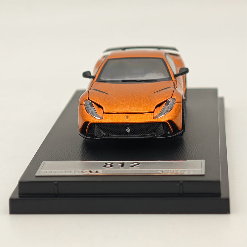 Little Toys 1/64 Ferrari 812 V12 Novitec Alloy Models Car Collection Orange