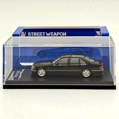 1/64 SW Benz S600 W140 Tiger Head Running S-Class Original Wheels Diecast Model