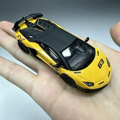 E Model 1/64 Aventador SVJ Limited Alloy Car Model with Serial Code | Collectible Gift