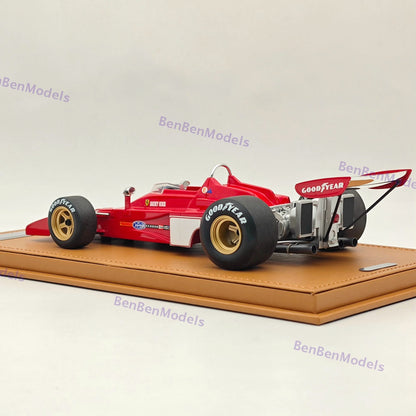 Tecnomodel 1/18 Ferrari F1 312 B3-73 #0 1973 TEST DRIVE Spain GP Red Resin Model