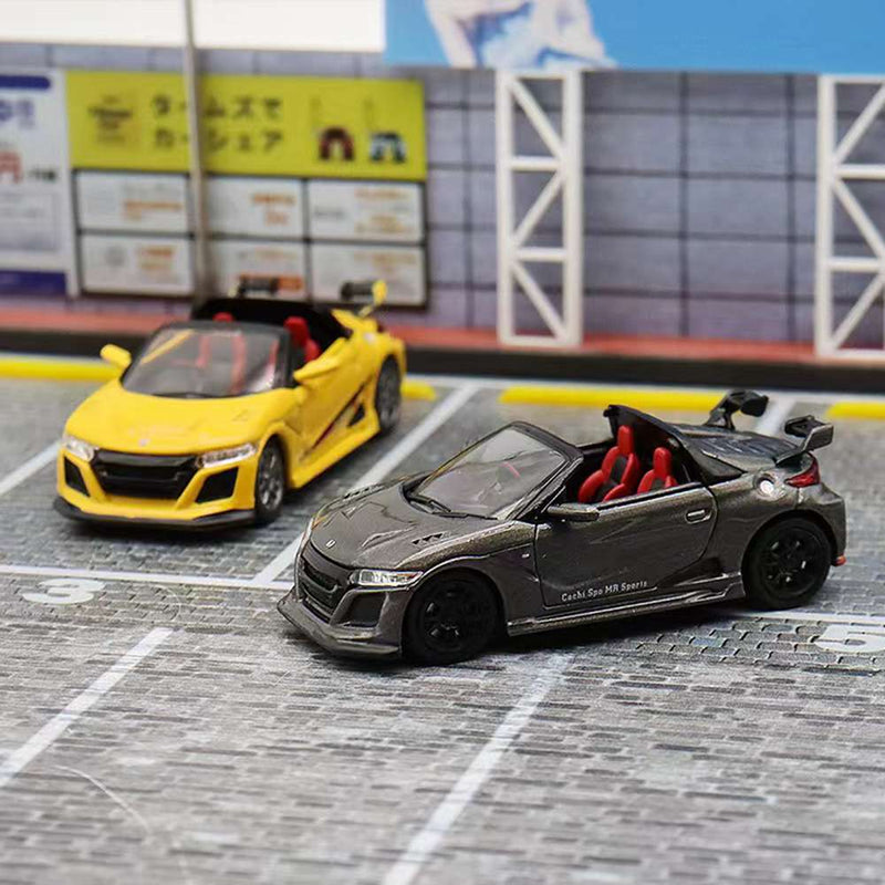 Mortal 1:64 Honda S660 Mugen Convertible with top cover Diecast Toys Car Models Collection Gifts Limited Edition