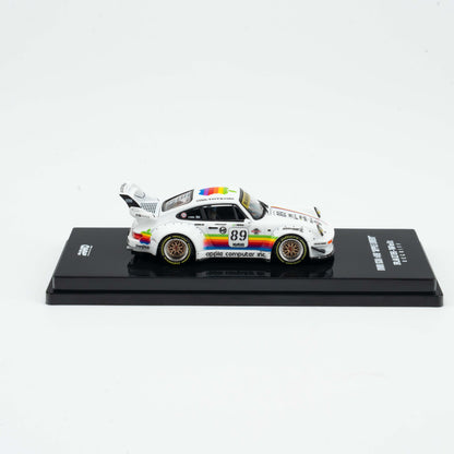 INNO 1:64 RWB 930 #89 White Apple Livery Wide-body Modification Alloy Model Car