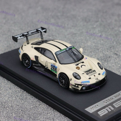 STAR RACE 1:64 Porsche 911 GT3 R TBC Livery Collectible Diecast Car Model Gifts