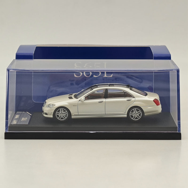 1/64 SW Mercedes Benz S Class S65L V12 White Sedan Sports Diecast Models Car