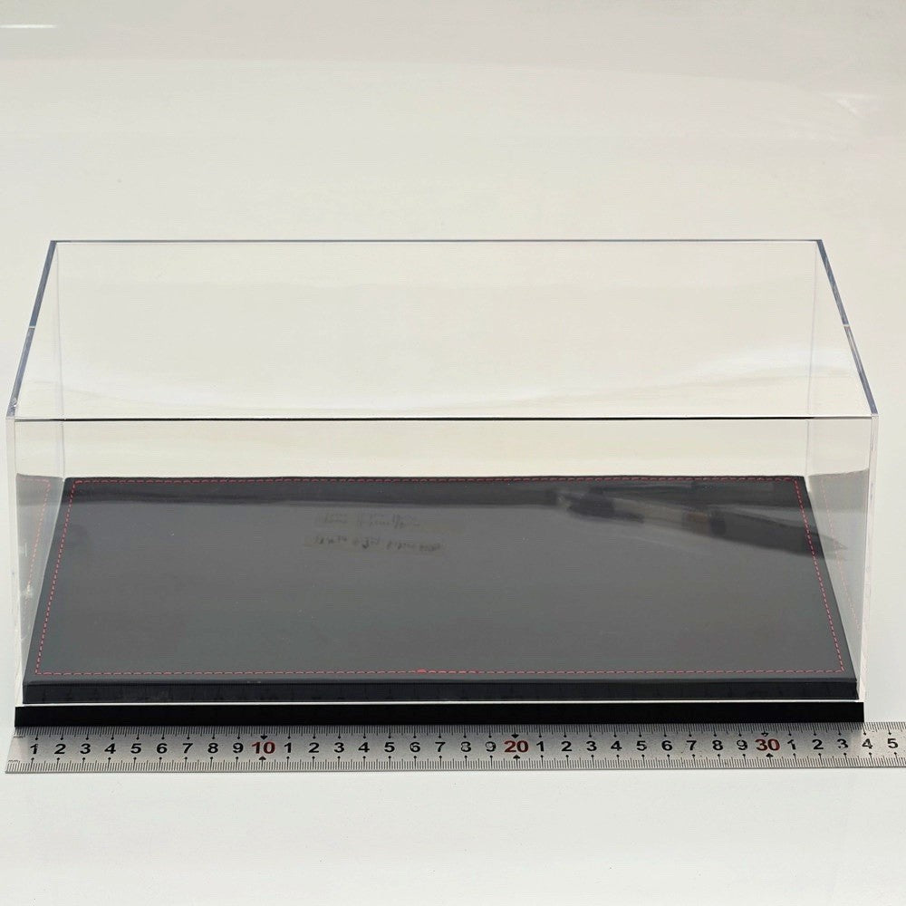 1:18 Acrylic Display Case with Leather Base Dustproof Transparent Model Car Box