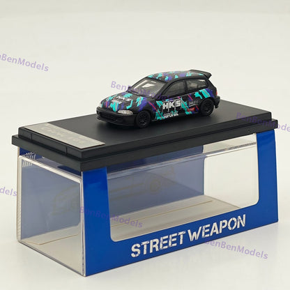 1:64 SW EG6 HKS Limited 499pcs Diecast Models Car Limited Collection Gifts