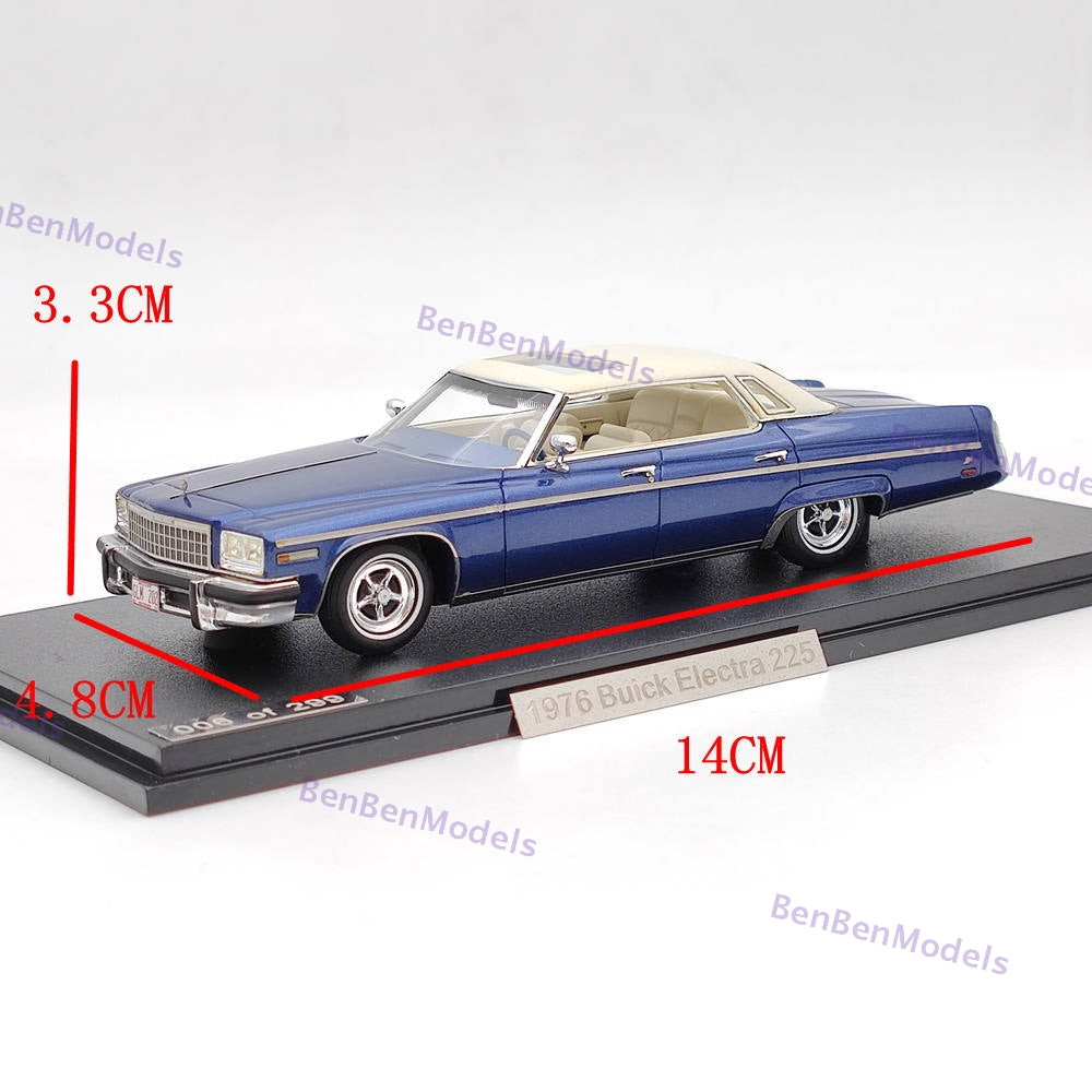 1/43 GLM Models Buick Electra 225 1976 #107202 Blue Resin Car Limited Collection