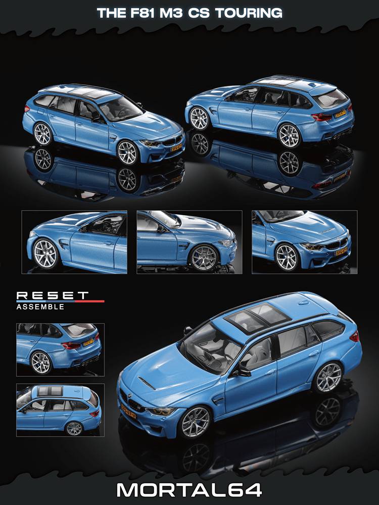 Mortal 1:64 BMW F81 M3 CS Touring Performance Coupe Limited Collection Model Diecast Car Toys Gift New