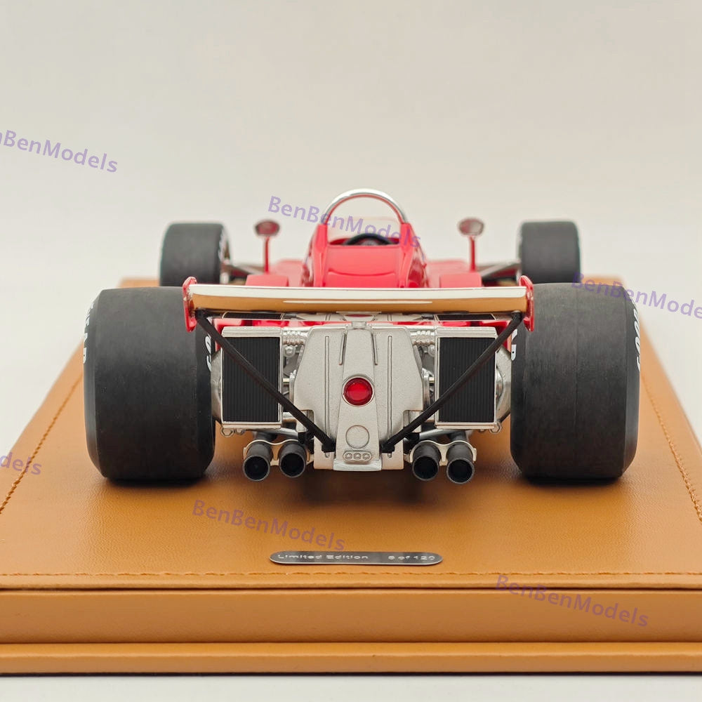 Tecnomodel 1/18 Ferrari F1 312 B3-73 #0 1973 TEST DRIVE Spain GP Red Resin Model