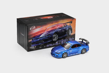 Model Model 1/64 Silvia S15 Vertex APAXPO Foshan Exhibition Edition Limited Diecast Model Car