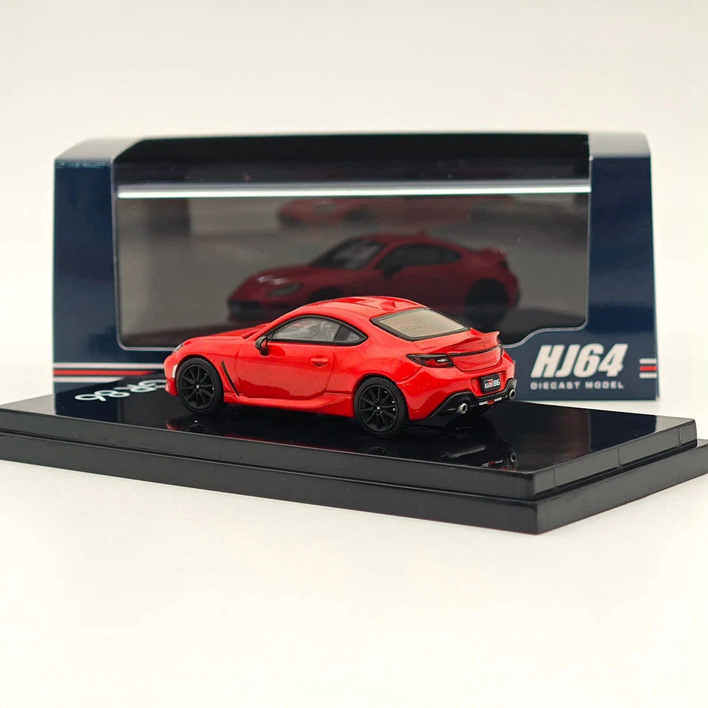 Hobby Japan 1:64 GR86 RZ With Rear Spoiler Red Diecast Alloy Model Car HJ644048R
