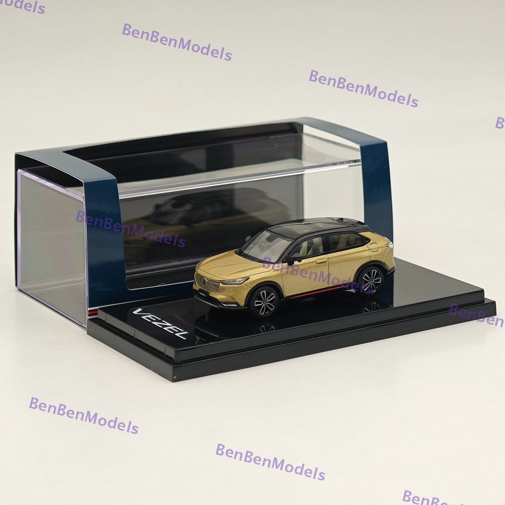 1/64 Hobby Japan VEZEL e: HEV PLaY Sand Khaki Pearl Diecast Model Car HJ642071K