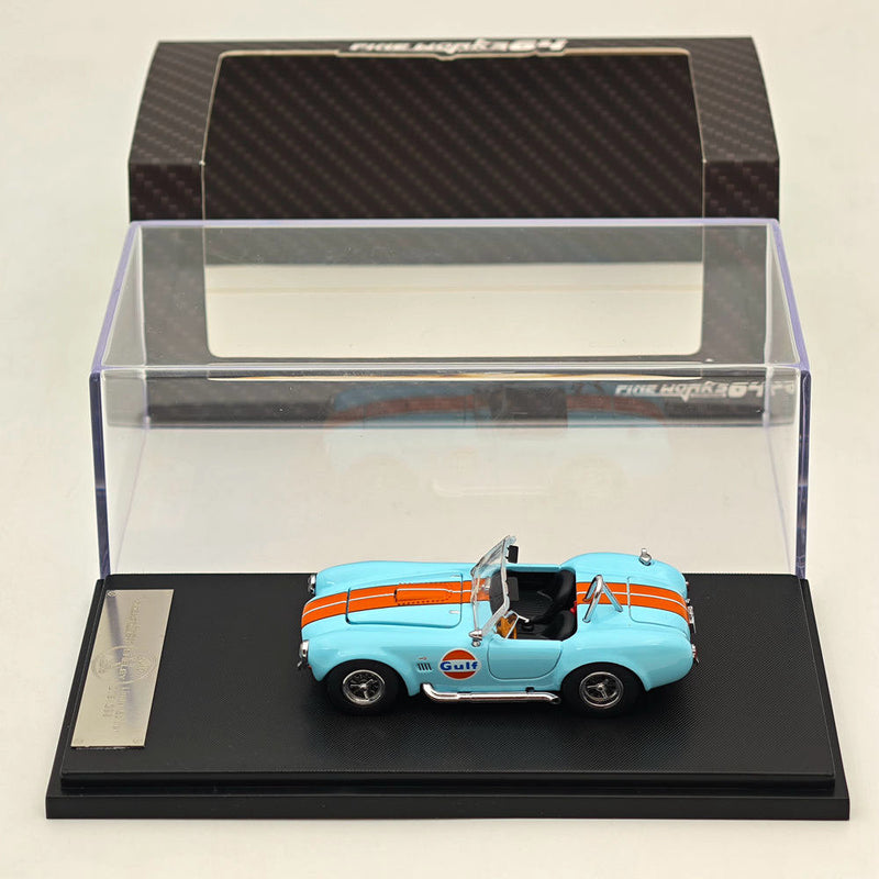 Fine works 1/64 Ford Shelby Cobra 427 Gulf Power Cap Alloy Diecast Models Car