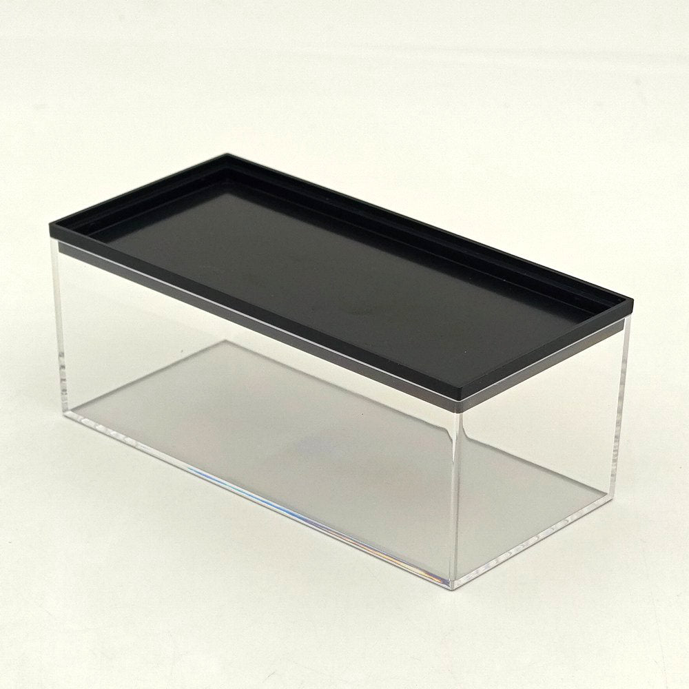 1:64 Scale Diecast Car Acrylic Display Case Dustproof Clear for Mini GT/XCartoys/Mortal/GCD Cars, 4.72"x2.28"x1.77", Red/Black/White