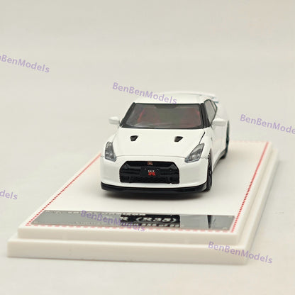 1/64 FH Skyline GTR R35 Racing Sports White Diecast Model Car Limited