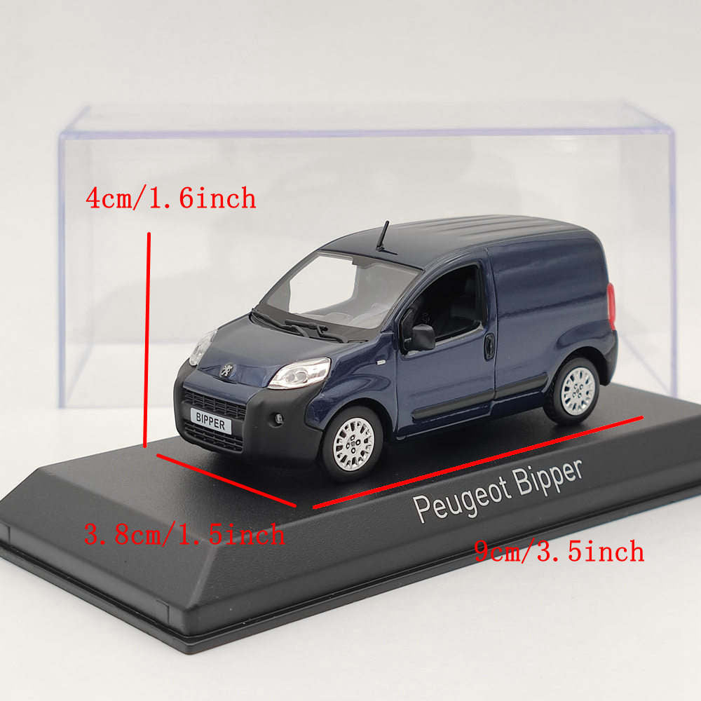 1/43 Norev Peugeot Bipper Van Blue Diecast Models Car Christmas Gift Collection In Stock - US