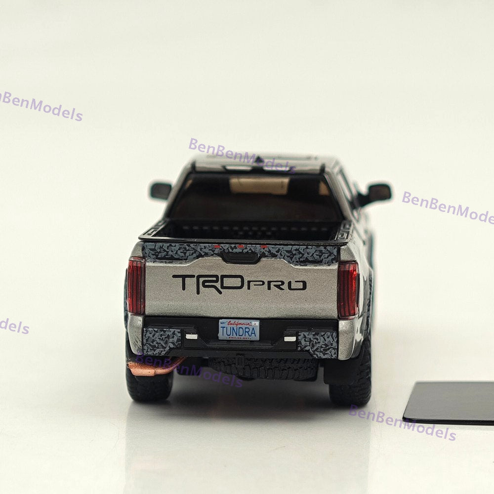 GCD 1/64 Tundra TRD Pro Pickup Truck Silver with accessories KS-064-562 Diecast Model Car Limited Collection