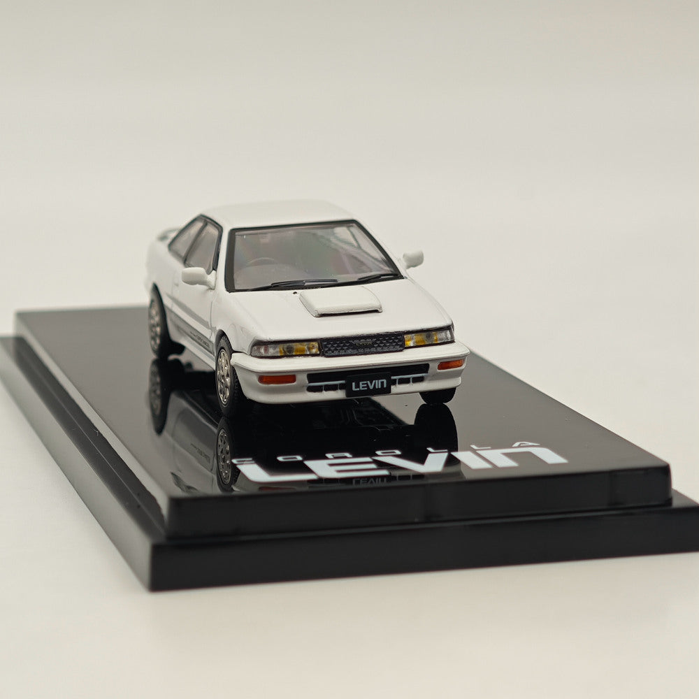 Hobby Japan 1/64 Toyota COROLLA LEVIN GT-Z AE92 Super White II HJ643059ZW Modèle de voiture moulé sous pression Collection limitée 