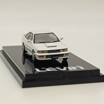 Hobby Japan 1/64 Toyota COROLLA LEVIN GT-Z AE92 Super White II HJ643059ZW Modèle de voiture moulé sous pression Collection limitée 