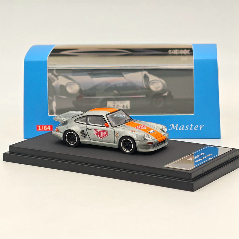 Master 1:64 Reins Porsche 930 Black Bird 2024 HEC Gulf Diecast Toys Car Models Collection Gifts Limited Edition