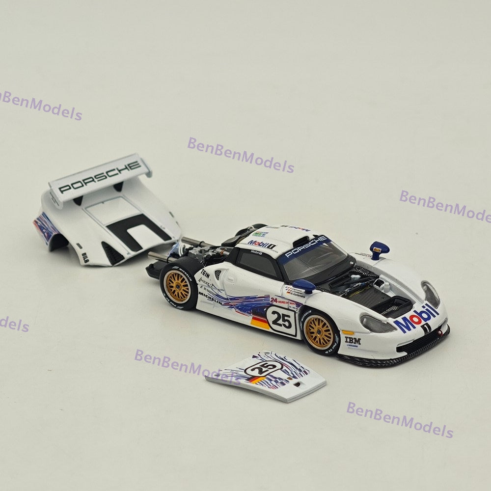 1:64 TSD 911 GT1 24h LeMans 1997 Openable - Hood Diecast Metal Car Limited