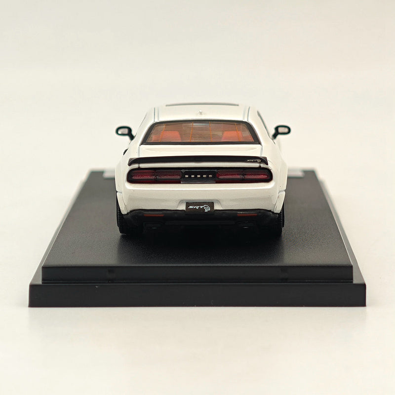 1:64 SH Dodge SRT Hellcat Muscle Sports White Carbon Model Diecast Metal Car