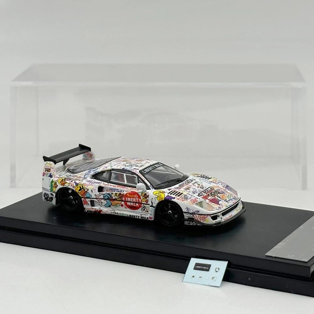 Ghost Player 1/64 F40 LBWK Graffiti Livery Racing Sports Model Diecast Model Car Limited Collection