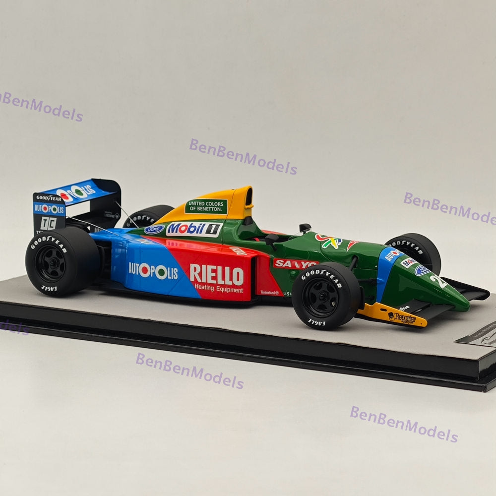 1/18 Tecnomodel Benetton B190 1990 Monaco GP Nelson Piquet #20 Resin Model Car