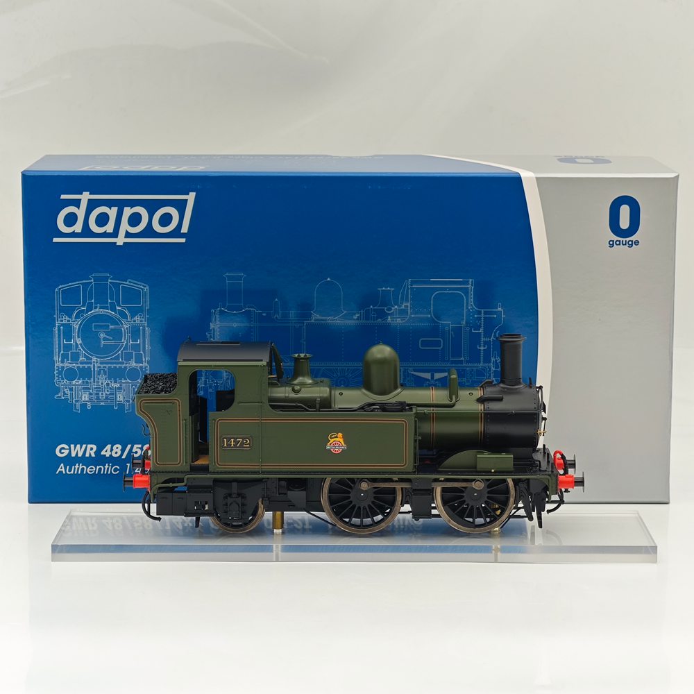 Dapol 7S-006-026 O Gauge 14xx Class 1472 -0-4-2T BR Lined Green Early Emblem DCC