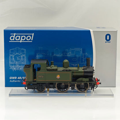 Dapol 7S-006-026 O Gauge 14xx Class 1472 -0-4-2T BR Lined Green Early Emblem DCC
