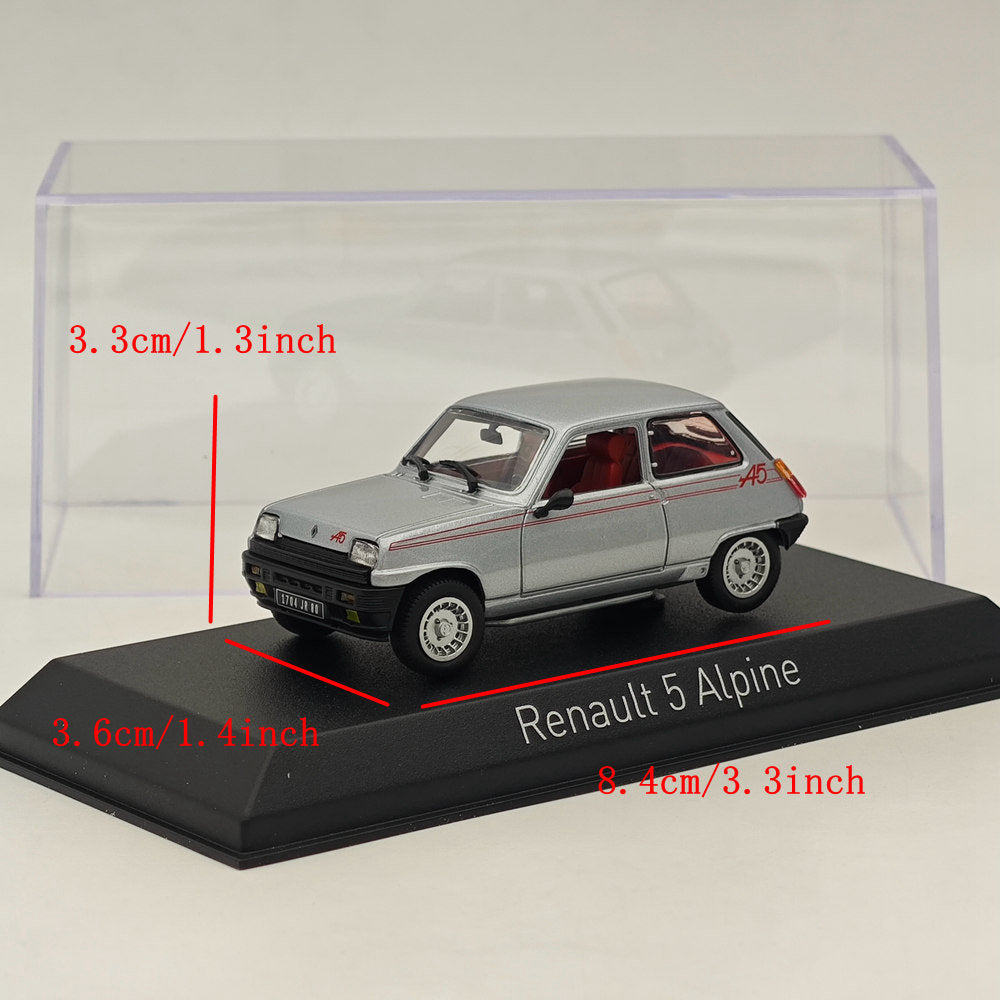 Modèle réduit de voiture moulé sous pression Norev Renault 5 Alpine 1980, collection limitée, argent, 1/43 