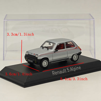 Modèle réduit de voiture moulé sous pression Norev Renault 5 Alpine 1980, collection limitée, argent, 1/43 
