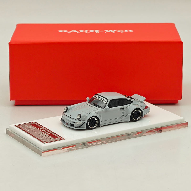 1/64 SH Porsche 964 RWB RAUH-Welt BEGRIFF Cement Gray Resin Diecast Models Car